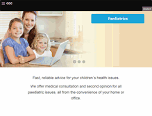 Tablet Screenshot of childrensonlineclinic.com